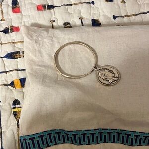 Silver Coin Charm Bracelet